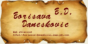 Borisava Danesković vizit kartica